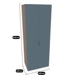 Шкаф двустворчатый L210.60-3