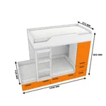 Кровать двухъярусная L906, 90x190 L/R