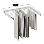 BELLE  Вешалка для брюк, 600 мм, цвет белый BE60TRWH