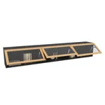 Антресоль с двумя откидными стеклянными дверями R324.35ST