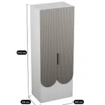 Шкаф для одежды, фрезерованные фасады в эмали LЕ252.60-2