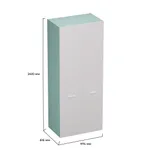 Шкаф двухдверный с фальш стенкой LG212