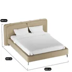 Кровать двуспальная мягкая СТЕНЛИ, 140x200