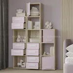 Стеллаж сквозной книжный на 12 ниш с ящиками E803,E804,E805