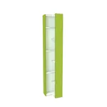 Стеллаж завершающий угловой равносторонний с подсветкой L230