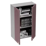 Антресоль двудверная, фрезерованные фасады в эмали LE339.300