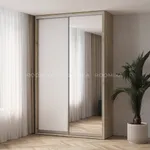 Шкаф-купе ХG166.60-3, профиль INTEGRO, фасад МДФ/зеркало серебро