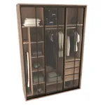 Шкаф-купе ХG210.60-2, профиль INTEGRO, стекло прозрачное, с подсветкой