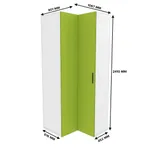 Шкаф угловой L208 L/R