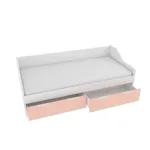 Кровать односпальная, фасады в эмали LE902.200, 90x200