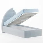 Кровать односпальная мягкая ПАРУС с подъемным механизмом, 90х200