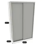 Шкаф-купе ХG140.60-3, профиль INTEGRO, фасад МДФ