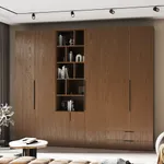 Шкаф двустворчатый с ящиками, фасады натуральный шпон L211.44