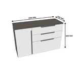 Комод, фасады в эмали LE706 L/R