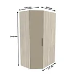 Шкаф угловой L209.60 L/R