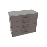 Комод 4 ящика, фасады МДФ CNG-703