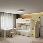 Кровать чердак с раскладным диваном для подростка