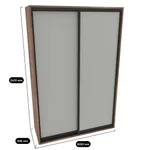 Шкаф-купе ХG160.60-3, профиль INTEGRO, фасад МДФ