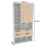 Шкаф напольный книжный L-201 L/R