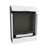 Секция для ТV с подсветкой, фасады в эмали LE406.60