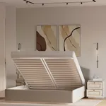 Кровать двуспальная мягкая СЕЛЕНА с подъемным механизмом, 140x200