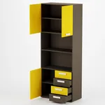 Шкаф двухдверный, фасад комбинированный E213 L/R