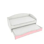 Кровать с выдвижным спальным местом P910, 90x190