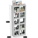 Стеллаж сквозной книжный на 10 ниш с ящиками E810