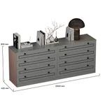 Комод с ящиками узкий с эмалевой столешницей A728.45ES