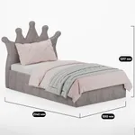 Кровать мягкая КВИН с подъемным механизмом, 120x200