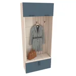 Секция с крючками с подсветкой и мягкими панелями L419