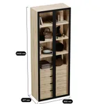 Шкаф с встроенными ящиками с подсветкой R215.2