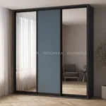 Шкаф-купе ХG240.60-1, профиль INTEGRO, фасад МДФ/зеркало серебро