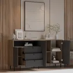 Комод, фрезерованные фасады в эмали LE729