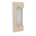 Секция с вешалкой и полками L409 L/R