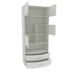 Шкаф книжный с ящиками P217