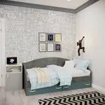 Кровать односпальная с ящиками P902N, 90x190