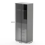 Шкаф для спальни с четырьмя ящиками и штангой R210.60-3