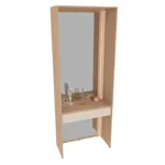 Ниша с ящиком, зеркалом и подсветкой для спальни R270.45