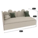 Мягкая кровать-диван КИПРОС с подъемным механизмом, 90x190