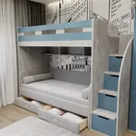 Кровать двухъярусная с диваном для подростка мальчика