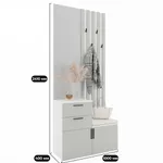 Тумба с зеркалом и крючками L423