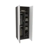 Шкаф 2 дверный с зеркалом, фасады в эмали LE210.60-4Z