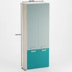 Шкаф книжный L214