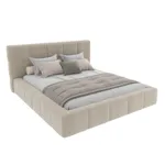 Кровать двуспальная мягкая КВАДРО-СОФТ с подъемным механизмом, 140x200