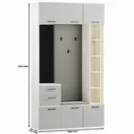 Секция с вешалкой и стеллажом L416