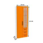 Шкаф комбинированный со стеклом с подсветкой L215S L/R