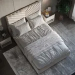 Кровать двуспальная мягкая САРА  с подъемным механизмом, 140x200