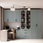 Антресоль двудверная, фрезерованные фасады в эмали LE339.300