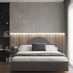 Кровать двуспальная мягкая ЛЮЦИЯ с подъемным механизмом, 140x200